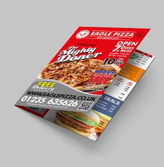 A4 Half Fold Leaflets 120gsm uncoated