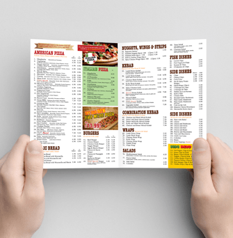 A5 Half Fold Flyers 120gsm uncoated