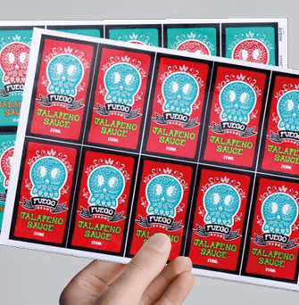 Rectangle stickers - 89x10mm